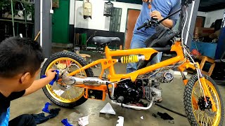 very good and creative motor modification BMX bikes have 125cc engines how's it going?