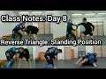 Class Notes: Day 8 - Reverse Triangle: Standing Position