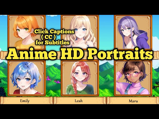 Stardew Valley Mod •• Anime HD Portraits Mod on Mobile 