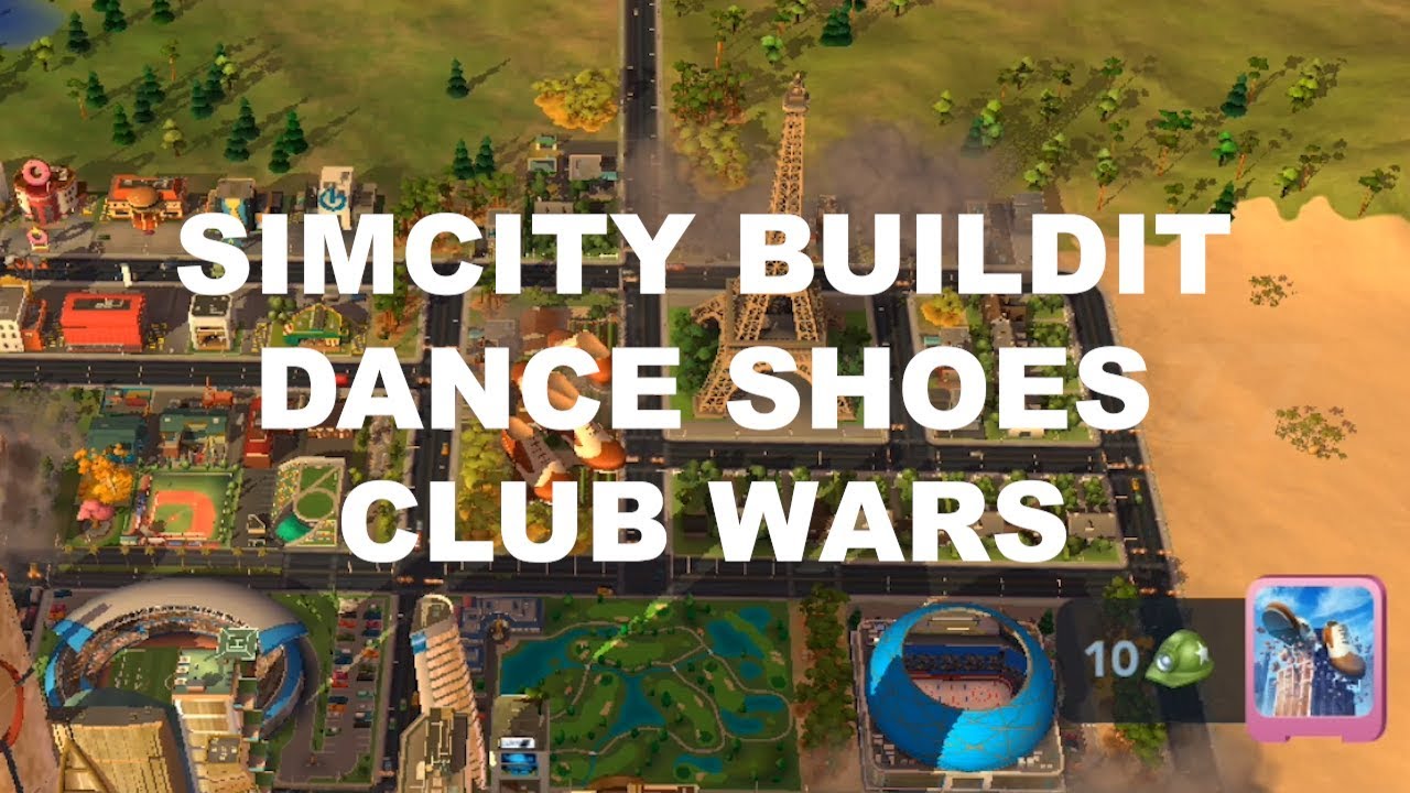 SimCIty BuildIt DANCE SHOES Disaster Club Wars