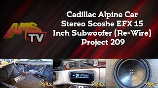 Car stereo installation on this Cadillac with factory premium system in Los Angeles