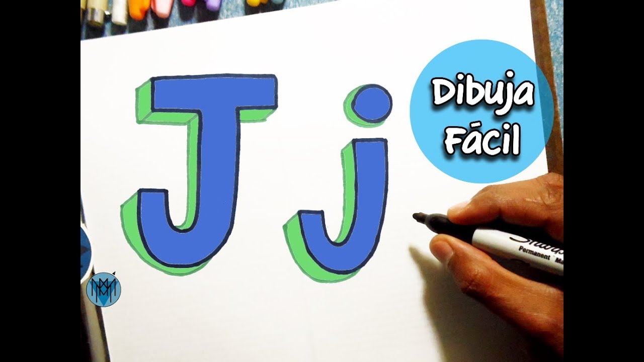 Como Dibujar Con La Letra J Easy Drawings Dibujos Faciles Dessins ...