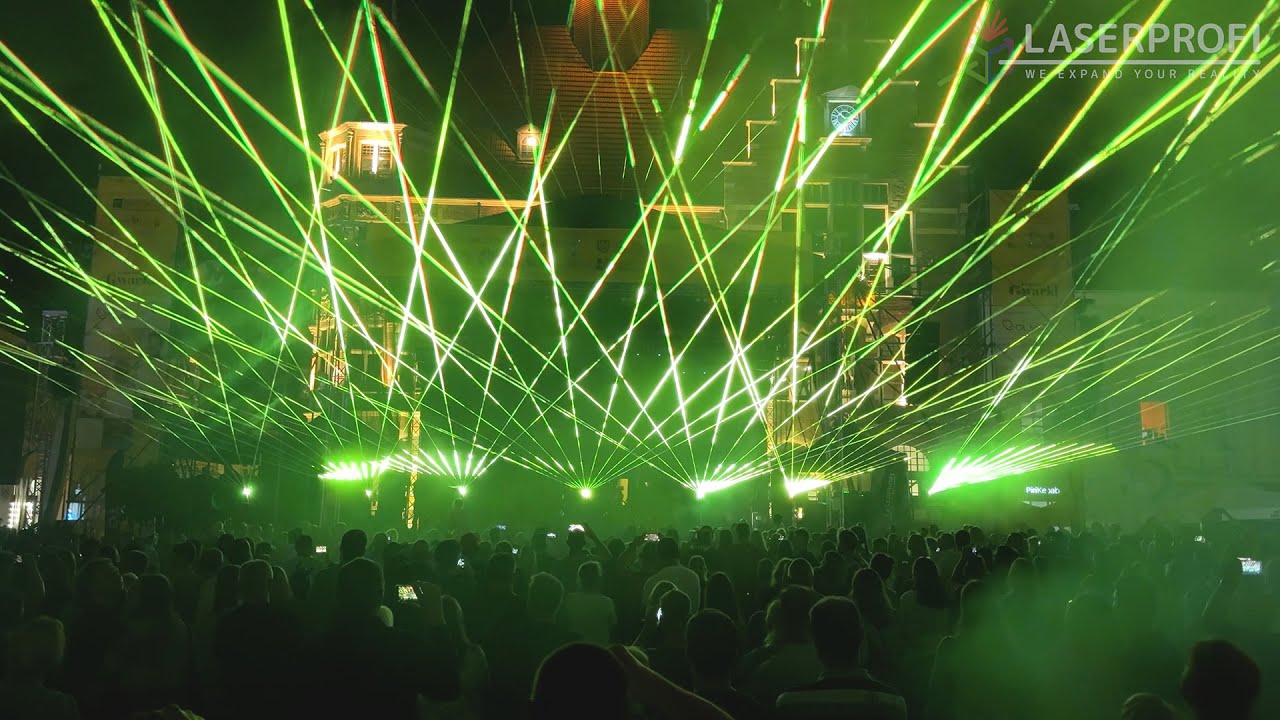 Pokaz laserów zamiast fajerwerków  [Gwarki 2024] Tarnowskie Góry