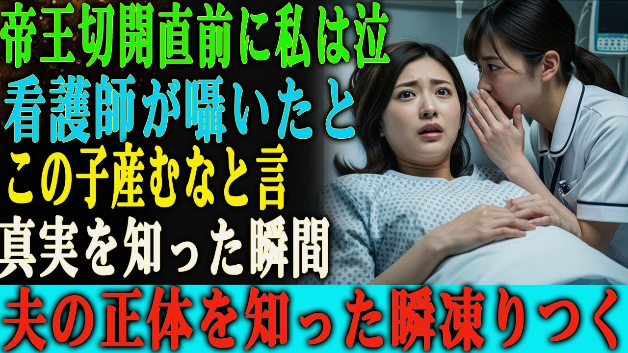 帝王切開の直前、看護師が耳元で囁いた―― 「この子を産んではいけません、今すぐ逃げて！」 そして私は知った…“夫の正体”を――。