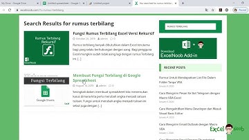 Google Sheet Tips : Membuat Fungsi Terbilang