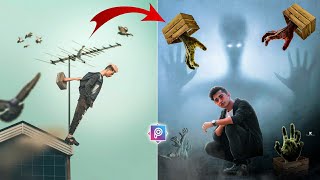 PICSART EDITING - Horror Photo Editing Concept Tutorial - Instagram Viral Photo Editing In Picsart screenshot 4