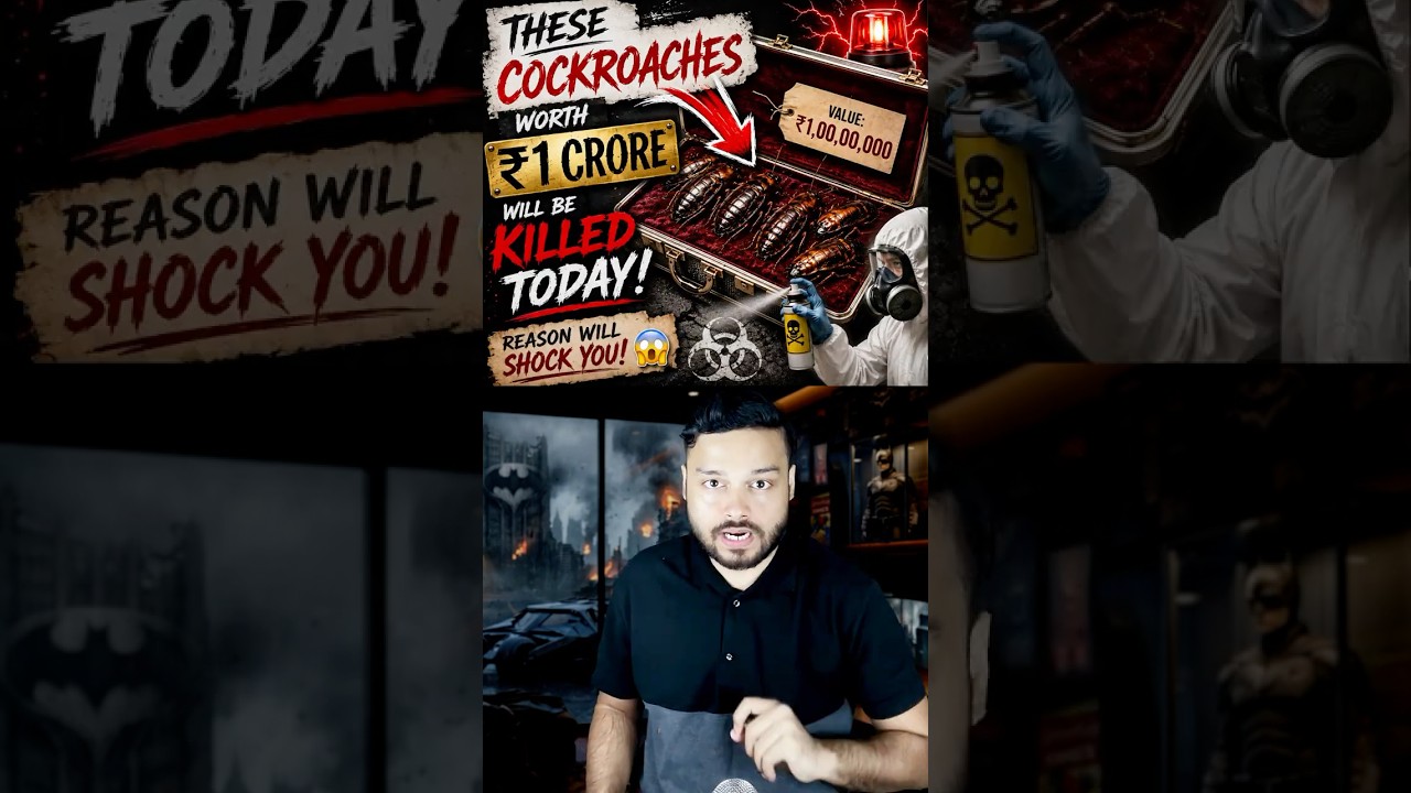 Police Will KILL 100,000 Cockroaches Worth ₹1 CRORE, Reason is Very Weird! #shorts