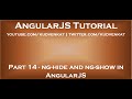 Ng hide et ng show dans angularjs