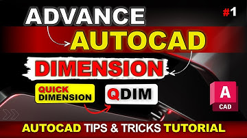 Quick Dimension in AutoCAD | AutoCAD Dimension Tips & Trick | AutoCAD Tutorial #autocad #tutorial