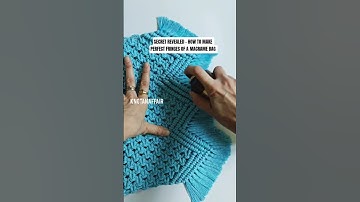How to make a Macrame bag fringe? #macrame #tutorial #diy #shorts