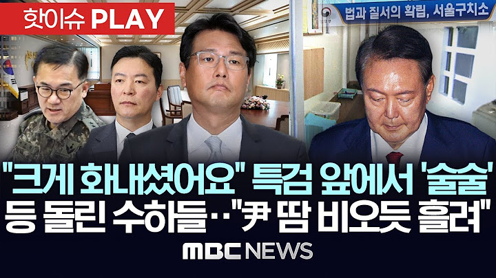 "크게 화내셨어요" 특검 앞에서 '술술', 등 돌린 수하들.."尹 땀 비오듯 흘려" - [핫이슈PLAY] MBC뉴스 2025년 07월 12일