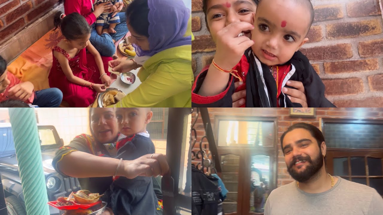 अष्टमी के दिन कन्या पूजन किया🙏🏻♥️॥ Sara को देखो पड़ोसियों ने क्या क्या दिया🥰 