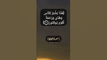 سورة الجاثية الآية ١٩ الى ٢٢ بصوت الشيخ محمد صديق المنشاوي