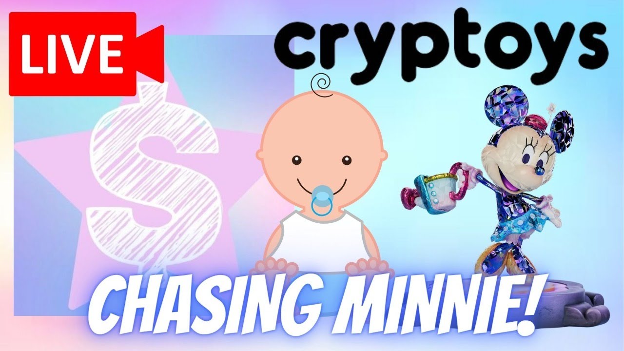 TRYING TO COMPLETE THE MICKEY AND FRIENDS CRYPTOYS SET WITH MY 1 YEAR OLD