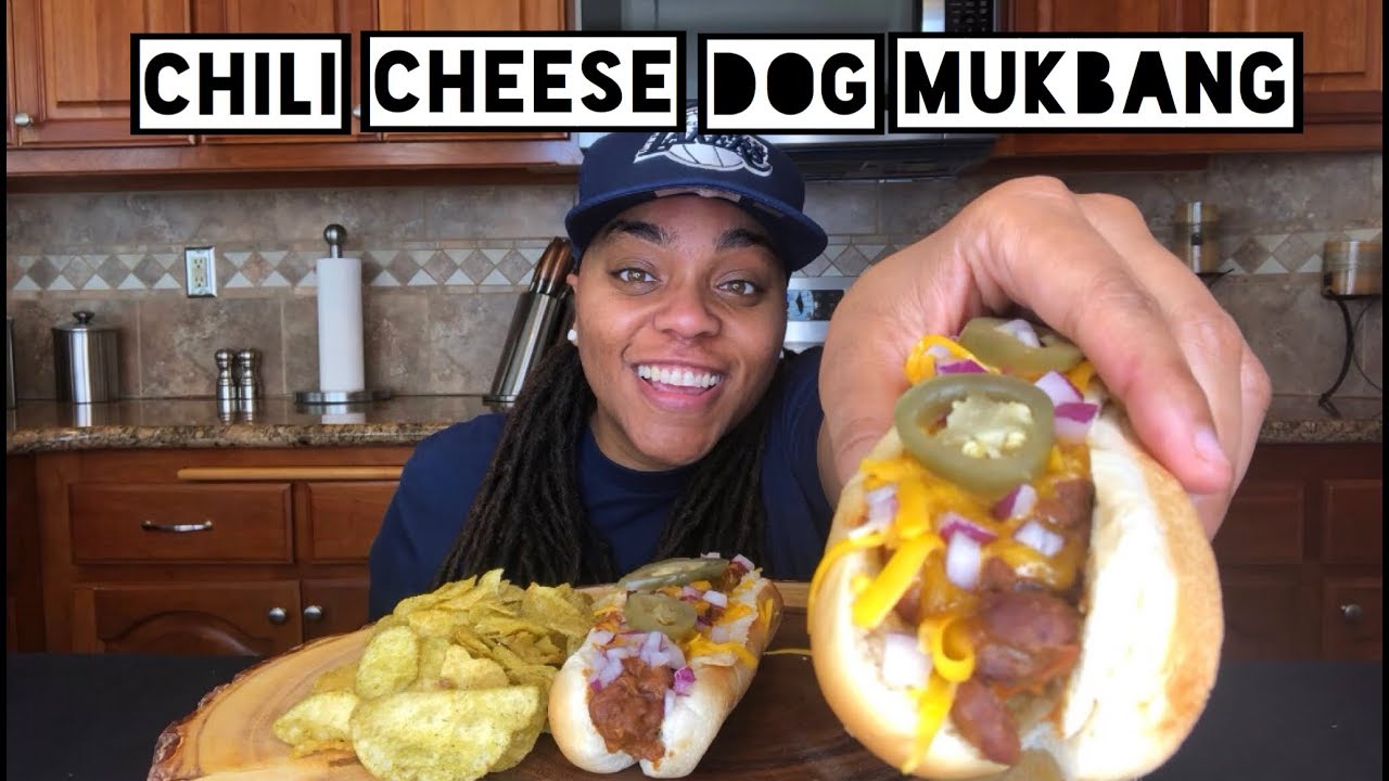 CHILI CHEESE DOG MUKBANG RECIPE COOKING + EATING SHOW YouTube