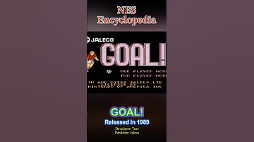GOAL! - Released 1989 - NES Encyclopedia #NESencyclopedia #nes #retrogaming #retro