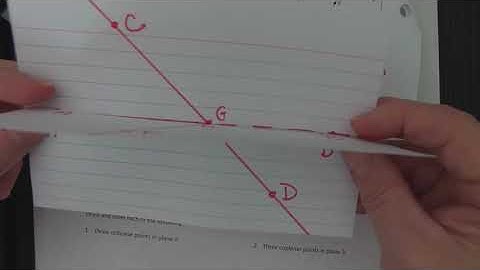 1-1 Points, Lines, and Planes (video 2)