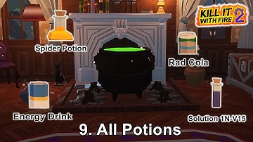Kill It With Fire 2 - All Potions - Game Walkthrough