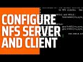 How to install and configure a network file system nfs server and client on ubuntu server