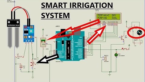 how to make automatic smart irrigation system on proteus  using Arduino