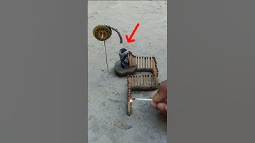 Amazing Matchstick Chain Reaction | Creative Firework Setup Experiment 😀 #shortsvideo#diwalifirewor