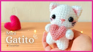 💗 Mini GATITO Amigurumi 🐱 Crochet Tutorial Paso a paso - Fácil 💕 Esp-Eng