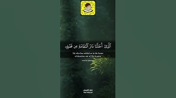 وقالوا الحمد لله الذي أذهب عنا الحزن.. تلاوه خاشعه