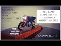 Bed lamp made with a handmade miniature bike | Decorate your room with your favourite bike | DIY