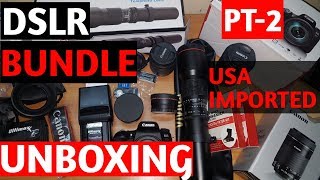 My DSLR Camera Bundle UNBOXING (USA IMPORTED) screenshot 5