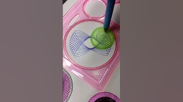How many rotation did the pen make in total??? #youtubeshorts #spirograph #satisfying #trending
