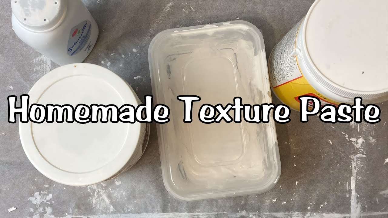 One minute video tutorial on making own texture paste. 