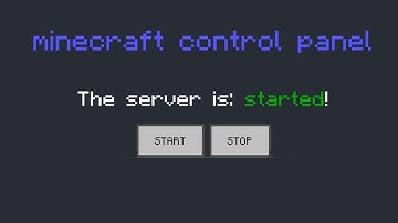 Minecraft Server Kubernetes control panel