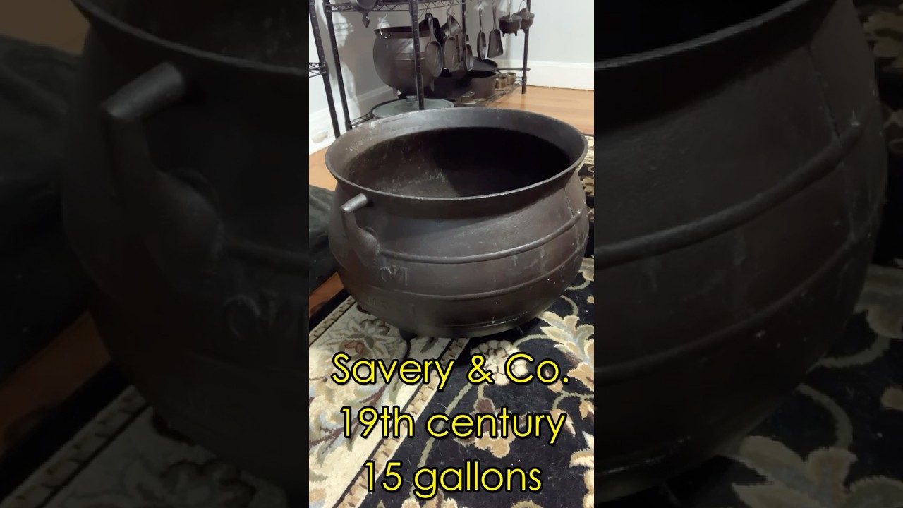A 19th Century Cast Iron Cauldron - YouTube