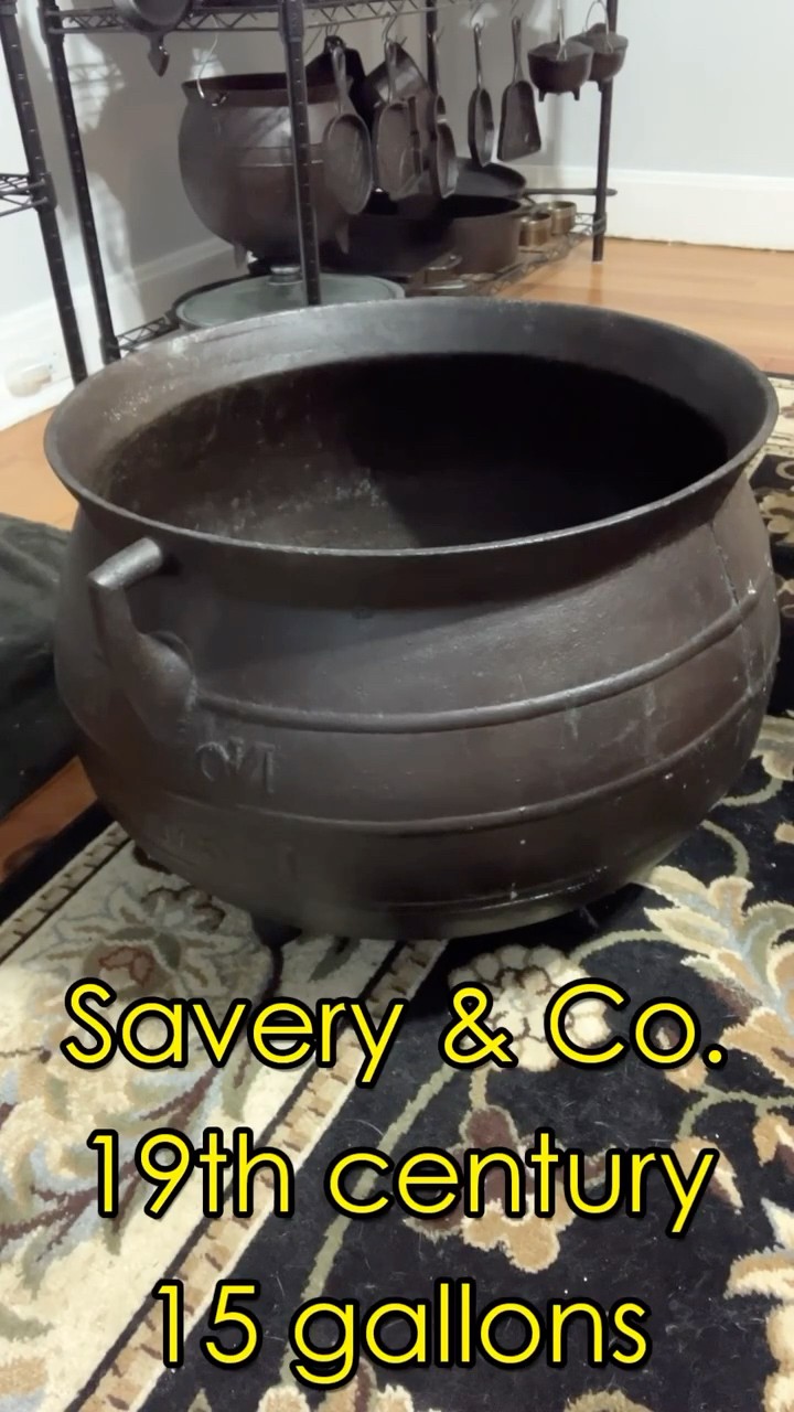 A 19th Century Cast Iron Cauldron - YouTube