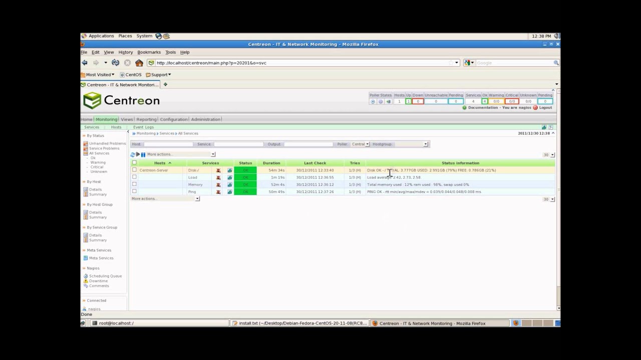 Nagios/Centreon Installation + Netzwerküberwachung Teil 2 - YouTube