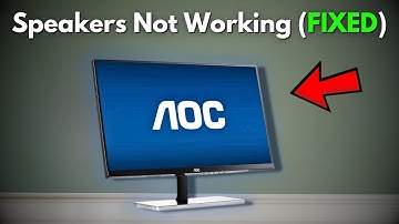 AOC Monitor Speakers not Working: How to Fix