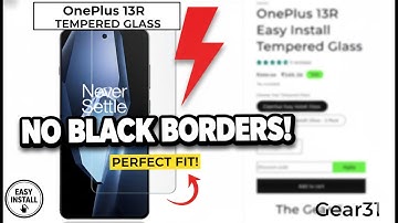OnePlus 13R Tempered Glass: NO BLACK BORDERS! (Gear31 Easy Install Tempered Glass)