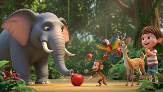 The Elephant and the Apple Tree 🐘🍎👧 | Fun Counting Song for Kids | Preschool Learning Video