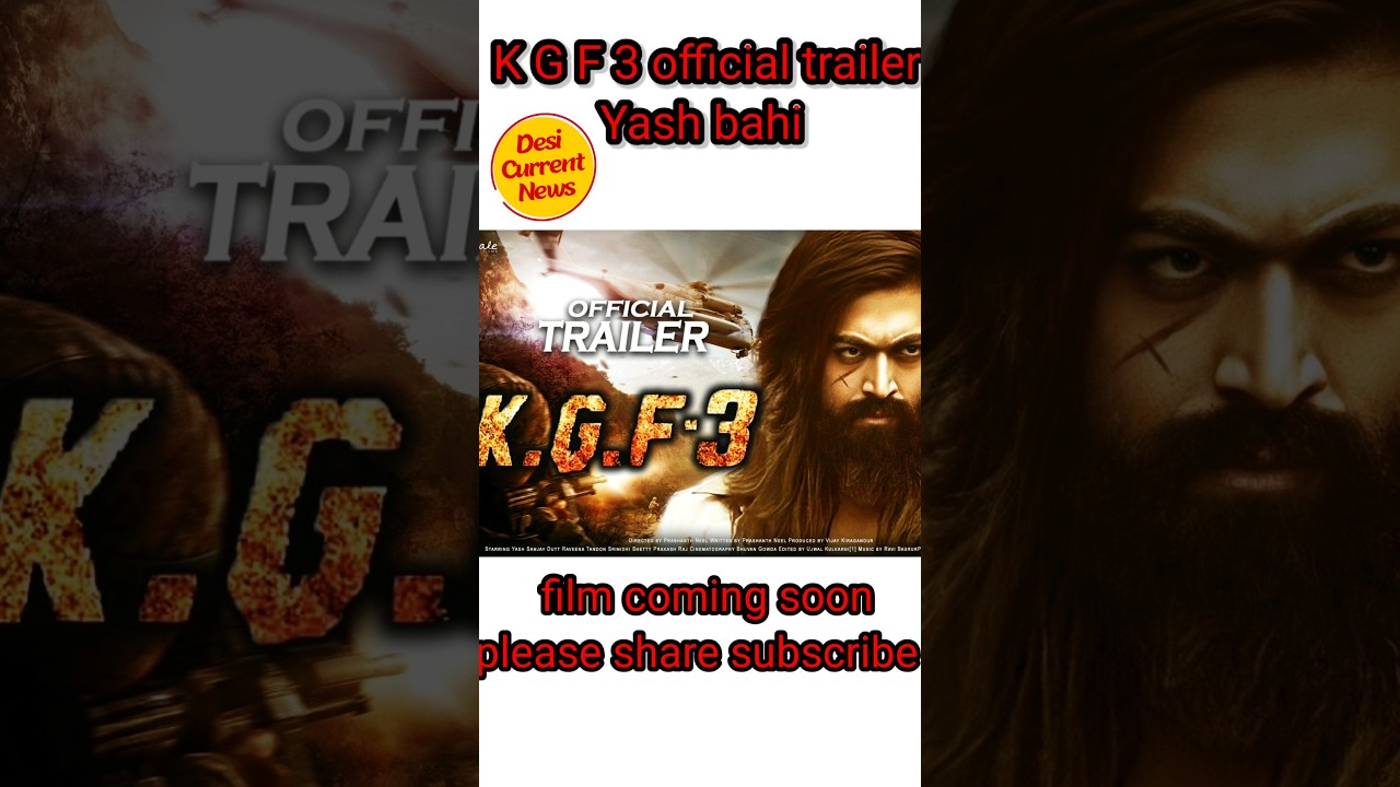 kgf 3 film coming soon. 