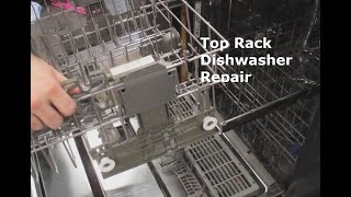 Whirlpool Dishwasher repair - How to replace top rack adjuster - DIY
