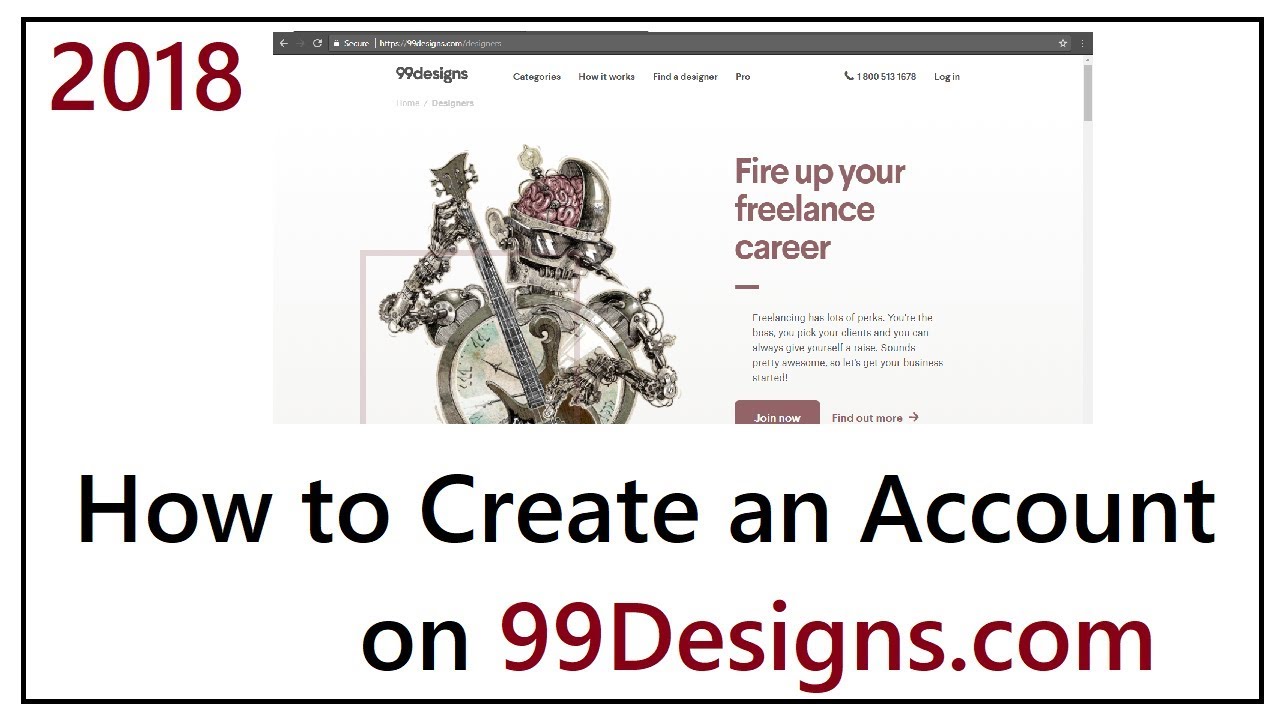 How to Create 99designs Account 2018