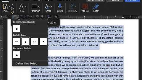 Microsoft Word Fundamentals - Paragraph Alignment, Line Spacing, Bullets