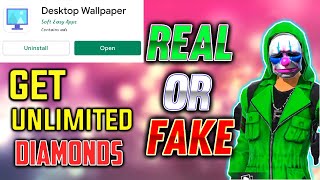DESKTOP WALLPAPER APP REAL OR FAKE IN TELUGU /How to get free diamonds/How to earn money screenshot 3