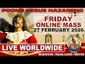 Quiapo Church Live Mass Today • 27 February 2026 • Friday of the First Week of LENT