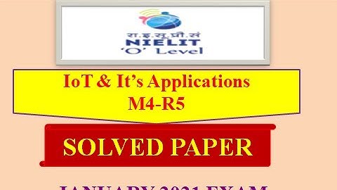 M4-R5 Internet of Things & It