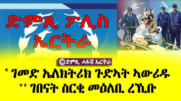 መደብ ፖሊስ ኤርትራ-- ገመድ ኤለክትሪክ ጉድኣት ኣውሪዱ: ገበናት ስርቂ ምዕለቢ ረኺቡ  - DimTsi Hafash Eritrea/ድምጺ ሓፋሽ ኤርትራ