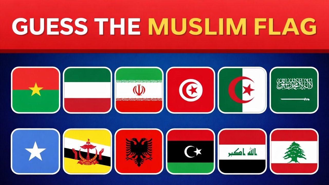 Guess The Muslim Country Flags 🚩 | Can You Guess 🤔⁉️ | 2026 Quiz Challenge 🔥