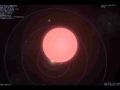 The vy canis majoris drop across our solar system 