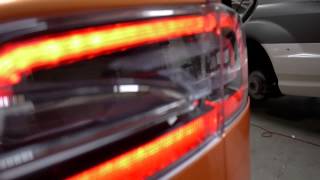 Tesla Model S Wrapped In Hexis Autumn Colour Gloss By Impressive Wrap