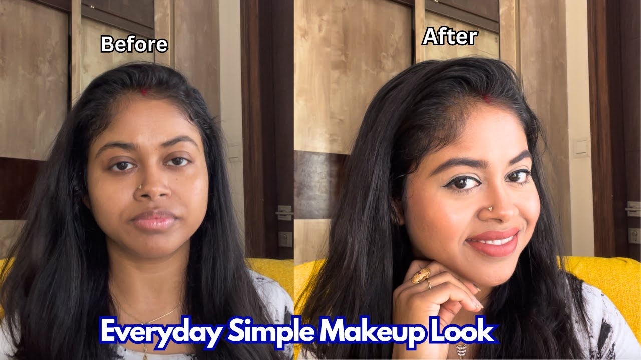 Everyday Simple Makeup Look | Easy Makeup Look For Beginners | Makeup ...